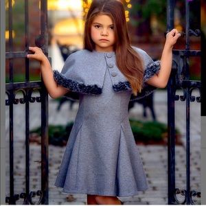 Trish scully 2 piece cape dress